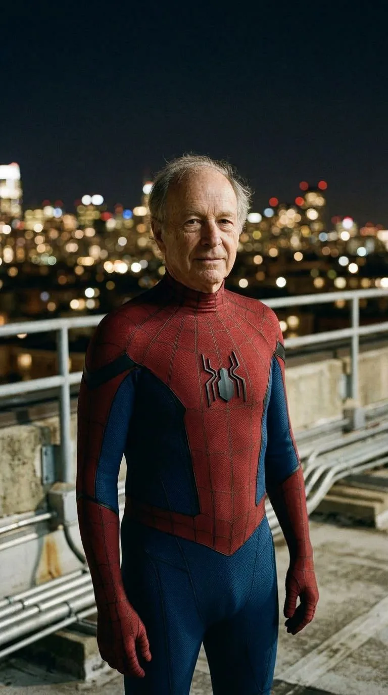 AI Spider-Man: twoje zdjęcie w kombinezonie z pajęczyną — Klasyczny, twarz widoczna · 1K