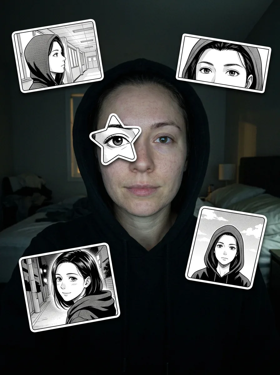 Anime-eye-trend: din stjerneøje-selfie og din dobbeltgænger i ét tryk — Manga