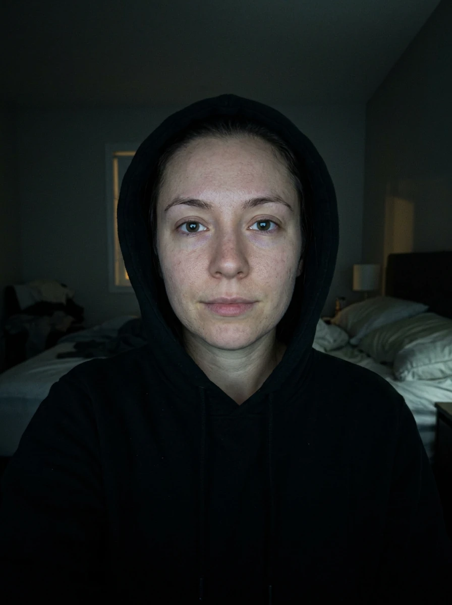 Originalfoto — Selfie med hætte · Stjerne
