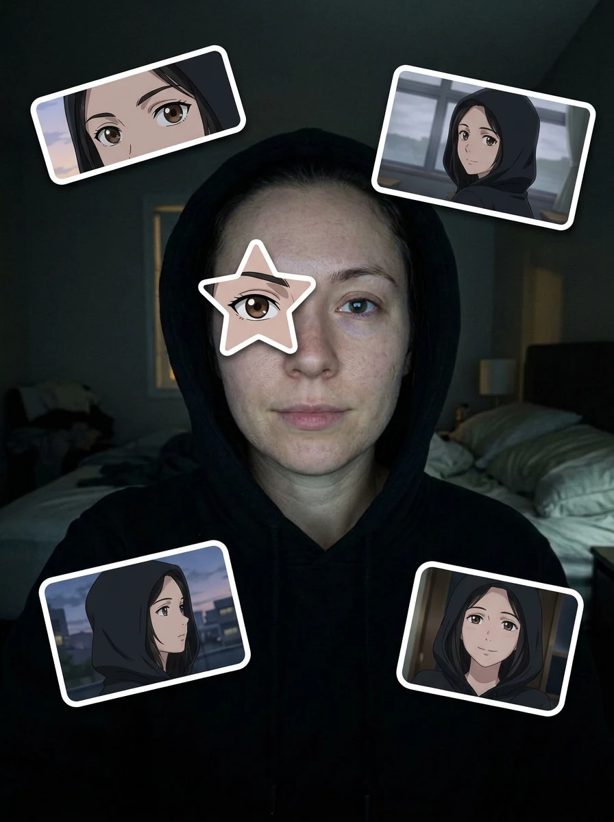 Anime-eye-trend: din stjerneøje-selfie og din dobbeltgænger i ét tryk — Stjerne